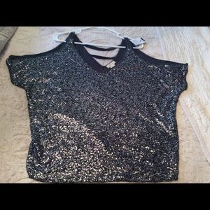 Open shoulder blouse